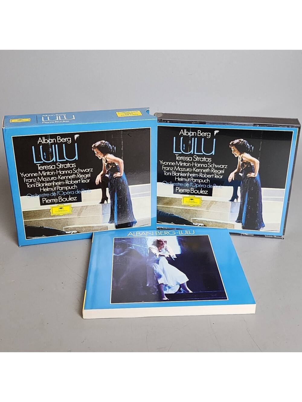 Alban Berg - Lulu 3 CD Set Pierre Boulez Deutsche Grammophon Opera West Germany